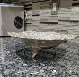 Vintage Silver Plated Vase Plate