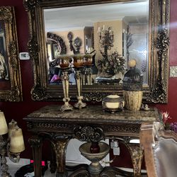 Vintage beautiful large mirror .