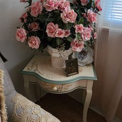 Vintage Painted Accent Table 