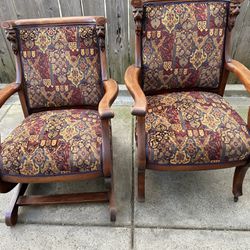 Antique LIONS HEAD chairs