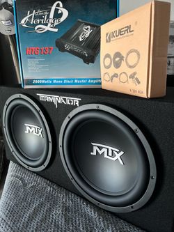 MTX 12” dual subwoofers 🔊 package