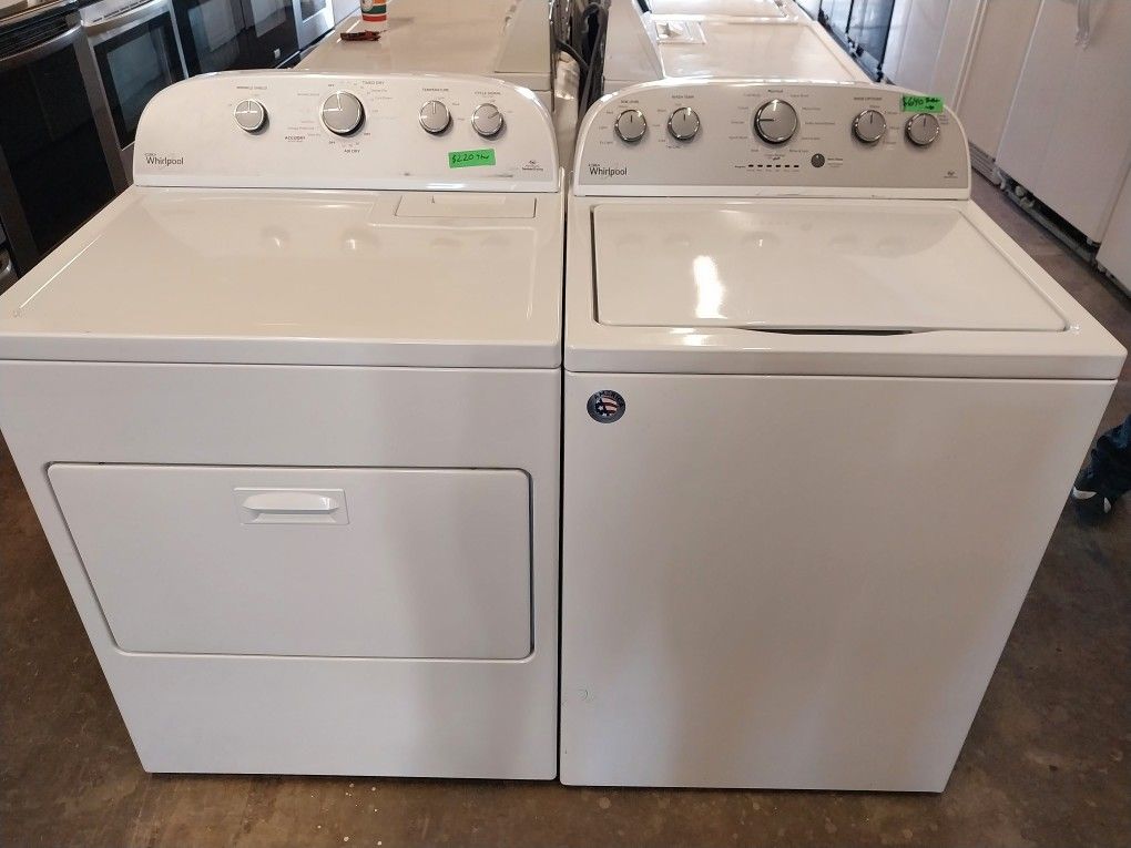 Whirlpool Top Load Washer And Dryer Set Delivery Warranty