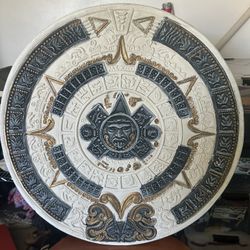 Mexico Ceramic Aztec Calendar