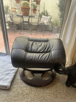 Leather Ottoman