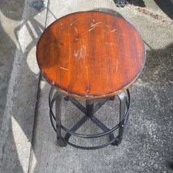 Industrial Counter Stool X2 Medieval Steel Construction 