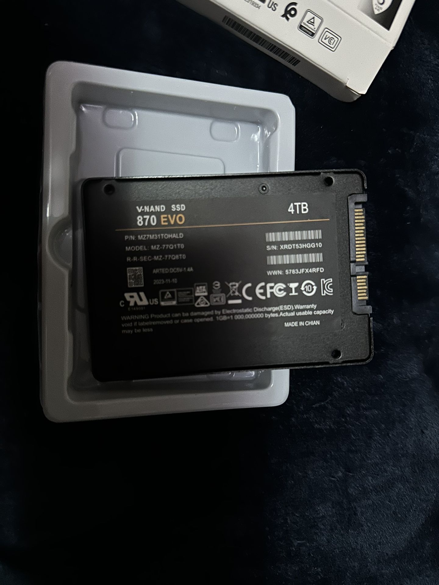 SSD 870EVO SOLID STATE DRIVE