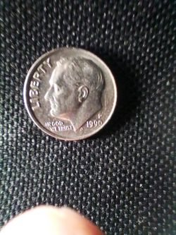 Error stuck dime 1990 P