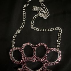 Brass knuckle Necklace 