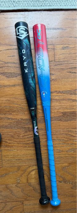 Easton ghost rocket pop and Louisville Kryo Fastpitch bats