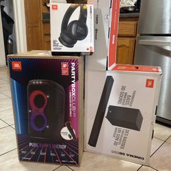 JBL [ SUPER HOME AUDIO BUNDLE ] ~ JBL Partybox Live 120 ~ JBL Live 675NC ~ JBL Cinema SB595