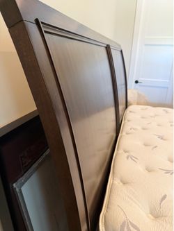King size bed, frame, headboard, mattress