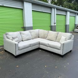 Grey Ashley Sectional Sofa 