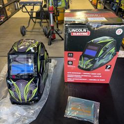 Auto-Darkening Welding Helmet with Variable Shade Lens No. 9-13 (1.73 x 3.82 in. Viewing Area), Galaxis Design