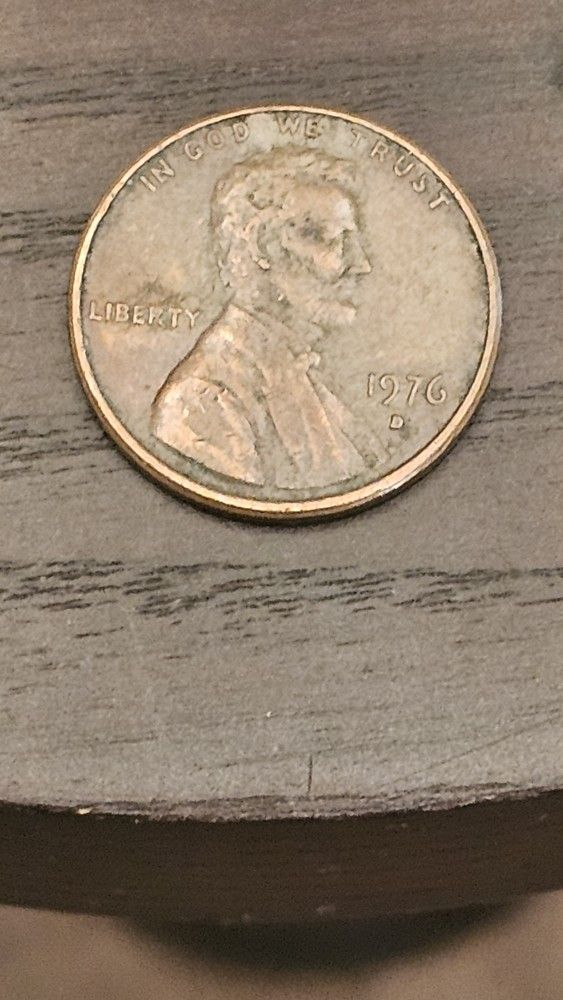 1976 D Penny One Cent Error
