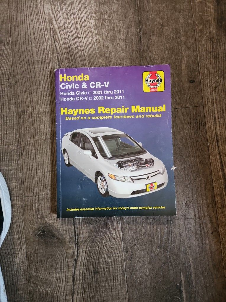 Haynes Repair Manuel(Honda CIVIC & CRV)