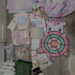Huge Lot of Birthday Unicorn Décor