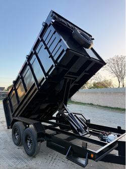 Brand New 14ft Long HEAVY DUTY SCISSOR LIFT Hydraulic Dump Trailer Fully Loaded 💪🏻