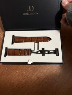 Longvadon Men's Classic Series Watch Band in brown