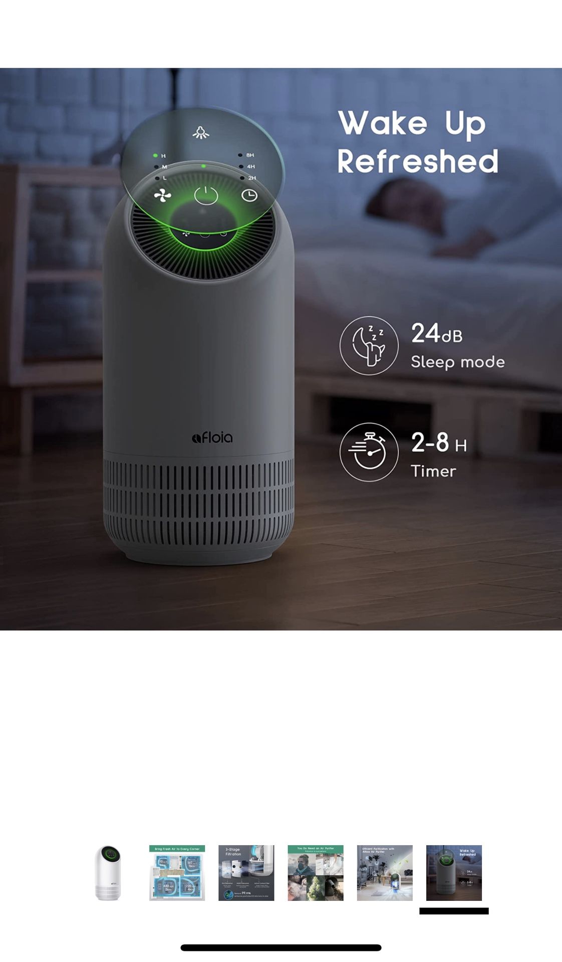 Hepa Air Purifiers for Home - Afloia Air Purifiers for Home Large Room Up to 880 Ft², H13 Ture Hepa Filter Air Cleaner for Allergies, Remove 99.99% Pe