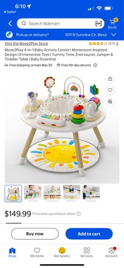 Baby activity center