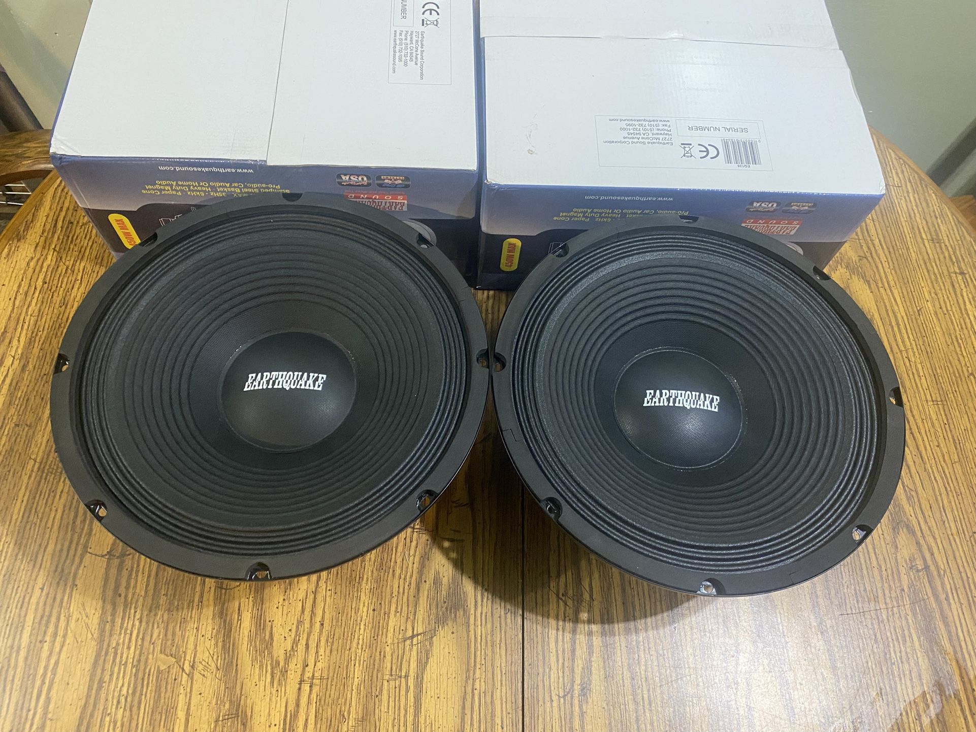 New Pair 12” Earthquake Midrange Mid Speakers $100 Per Pair
