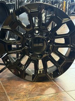 22" Replica style 8x6.5 8x180 Wheels Tires MT 33" GB GMC Chevy Dodge
