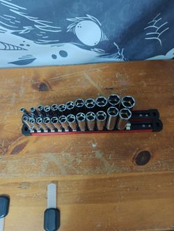 Icon 3/8 drive chrome deep socket set 24 pc