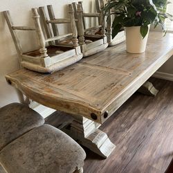 Dinner Table Farm House Style 