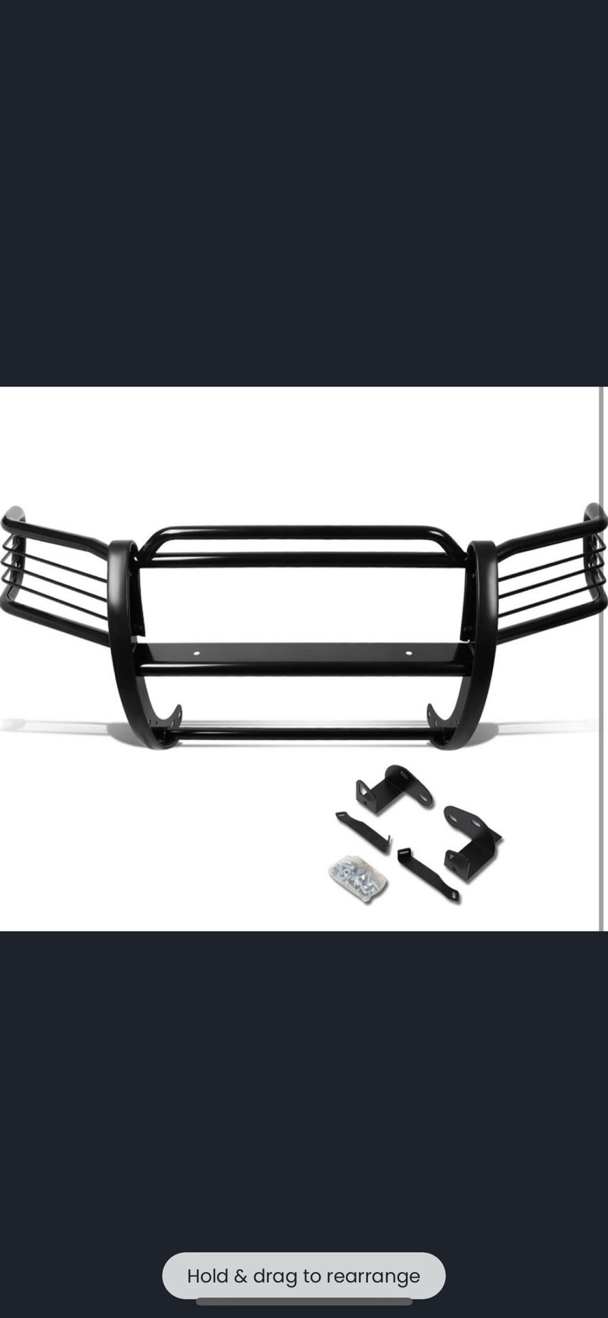 #12 GRILL-G-025-BK 01-04 Ford Escape Black Grille Guard