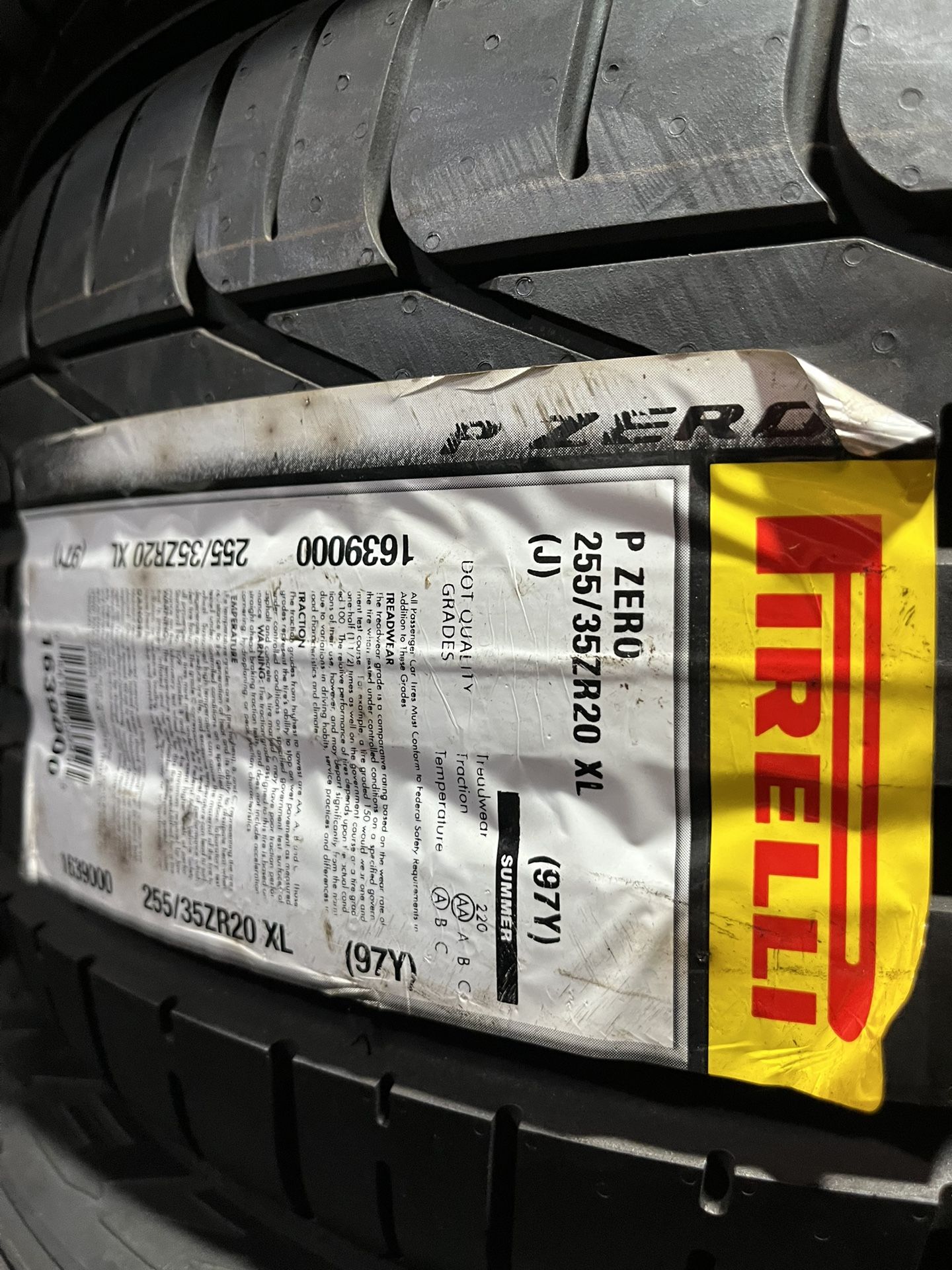 PIRELLI P ZERO 255/35R20 TIRES FOR SALE!!!
