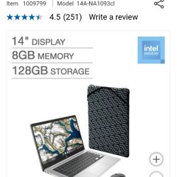 Brand New 14" HP Chromebook