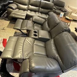 Madrid two piece sofa loveseat reclining living room $1099