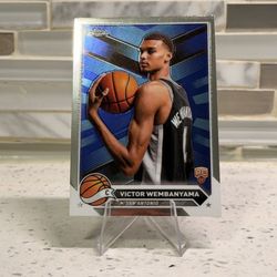 VICTOR WEMBANYAMA Rookie RC 2023-24 Topps Chrome #1🔥🔥🔥