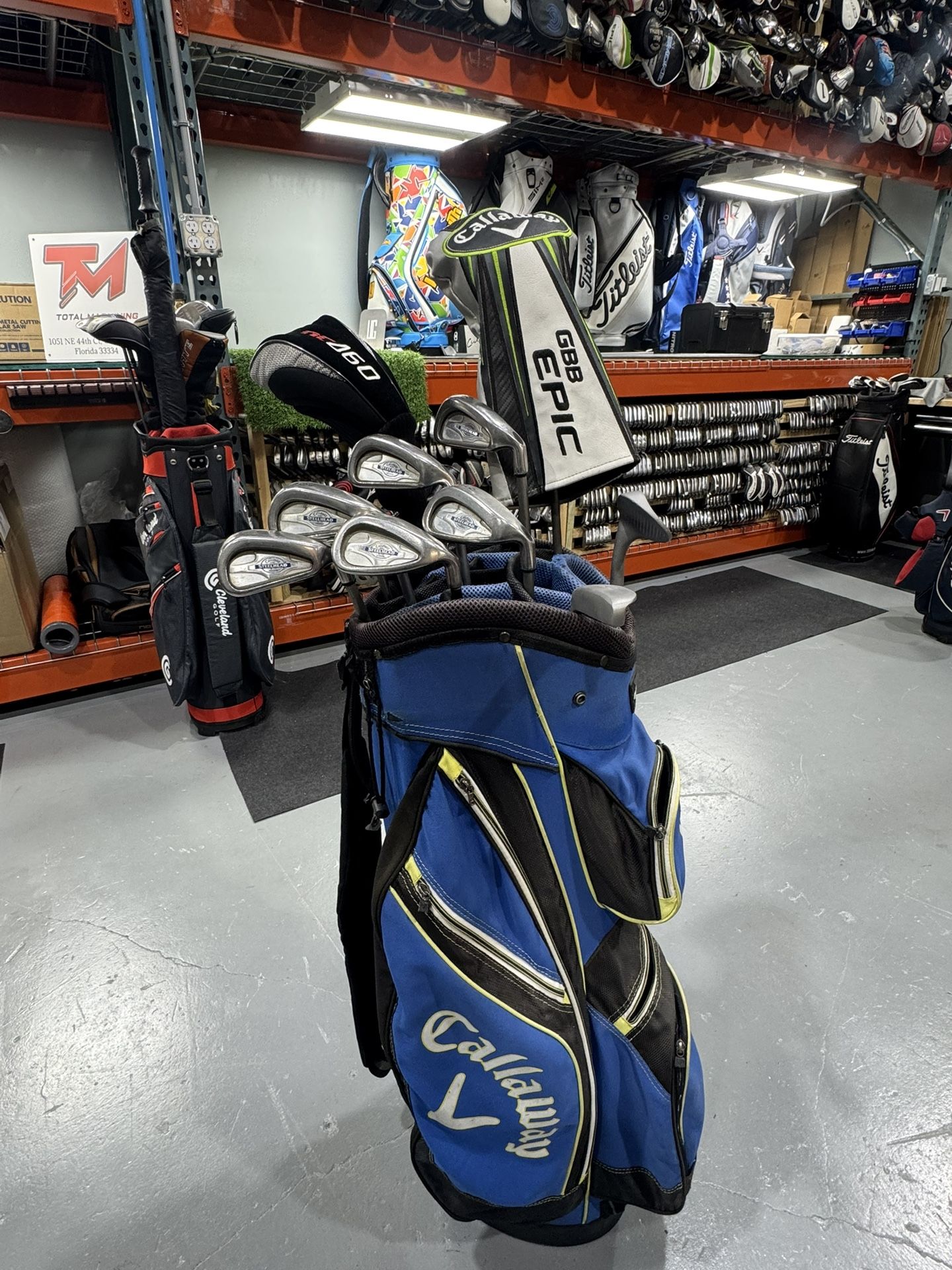 Golf Clubs Set Graphite Regular Callaway + Bag Callaway 