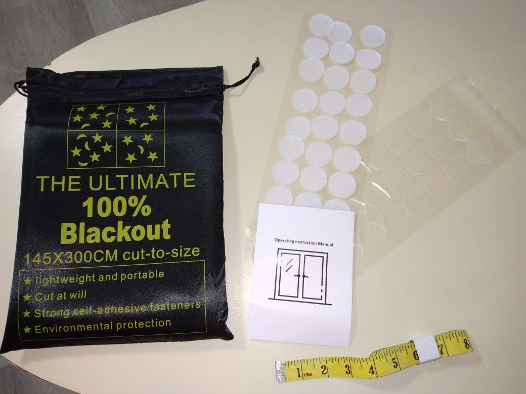 Cut-to-Fit 100% Blackout Window Shades