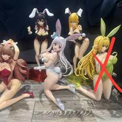 FREEING 1/4 Anime Bunny Girl Figures Konosuba Yuuna And Raphtalia (Prices In Description)