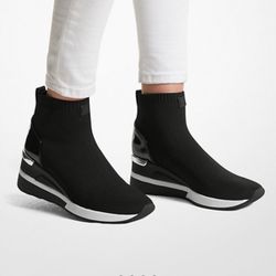MICHAEL MICHAEL KORS Skyler Stretch-Knit Sock Sneaker Size 7.5