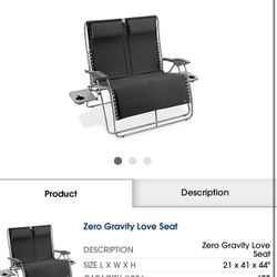 Chair Foldable Love Seat 