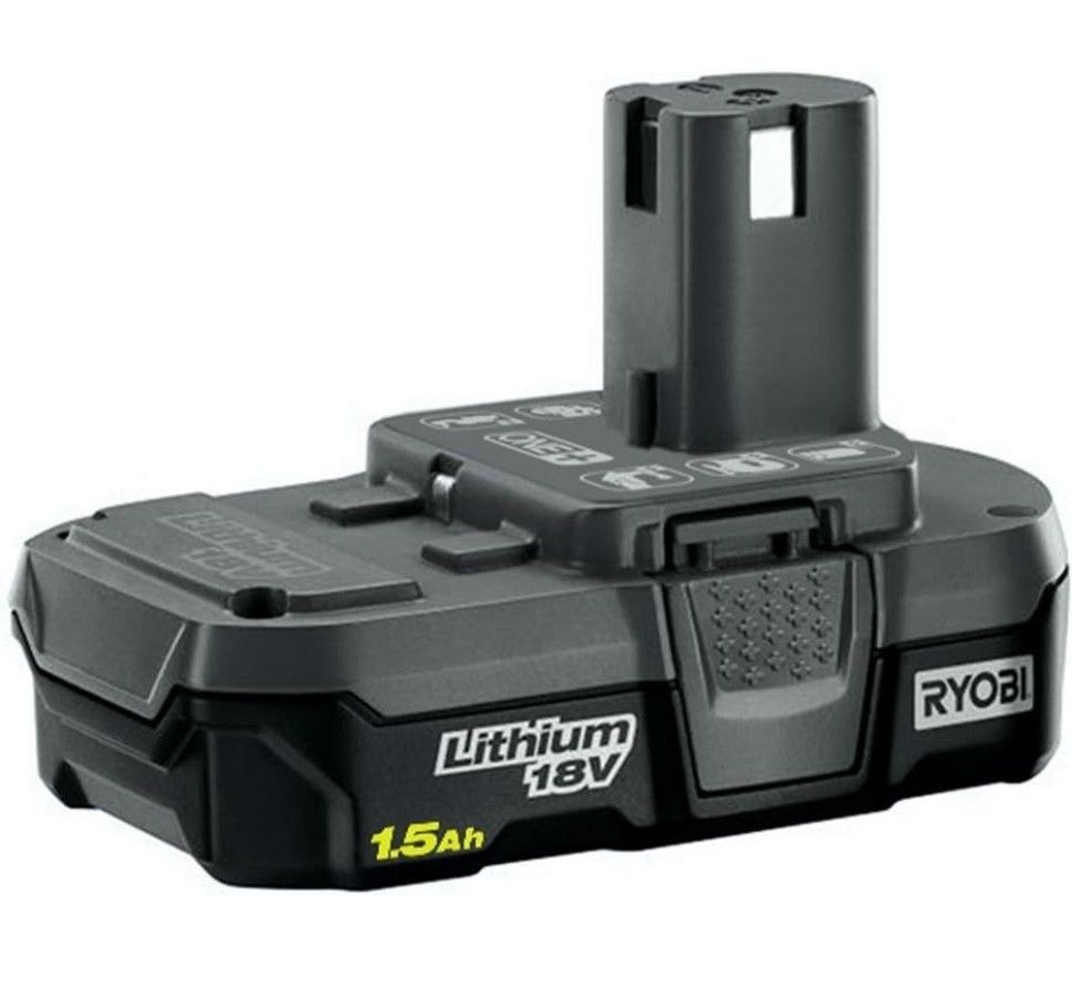 Ryobi 18-Volt ONE+ 1.5Ah Compact Lithium-Ion Battery