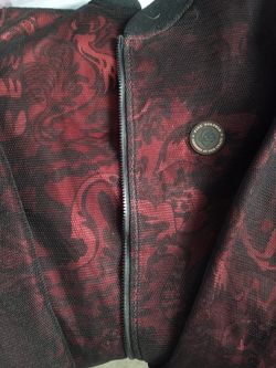 eBay
https://offerup.com/redirect/?o=aHR0cHM6Ly93d3cuZWJheS5jb20= › itm
Rare PINK DOLPHIN Bomber Jacket Black Mesh w/ Red Floral Design ...