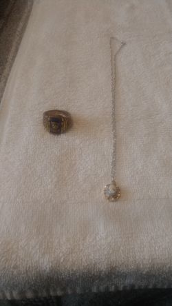 Vintage necklace pendant and ring