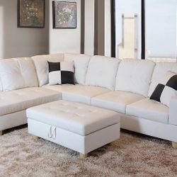 Sectional and Storage Ottoman 
