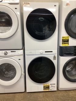 Samsung Bespoke Front Load 4.6 cu.ft. Washer and 7.6 cu.ft. Electric Dryer Single Unit