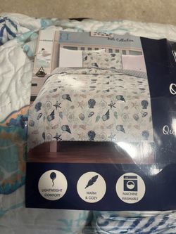 Twin Quilt Set  (beachy)