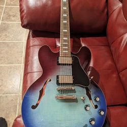 Epiphone Es-335 Figured Blueberry Burst In Electric Guitar