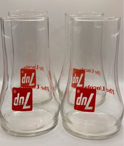 4 Vintage 1970s 7Up “The Uncola” Glasses 🥤✨Scroll Down To Read FULL Description Below✨