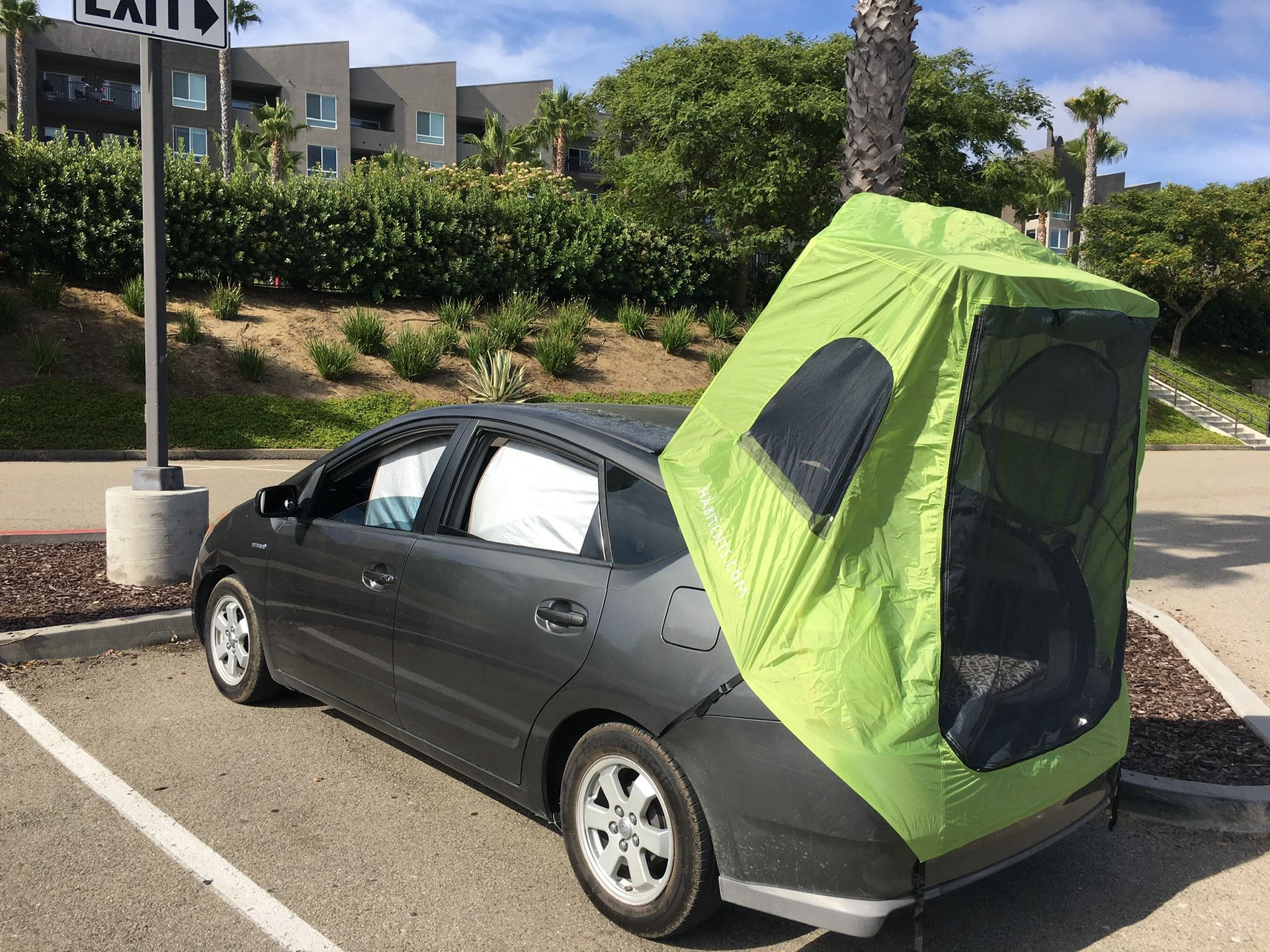 Prius camping tent