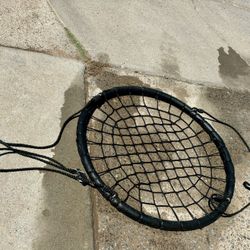 SereneLife Spider Web Tree Saucer Swing - Netted Webbed Seat for Grip & Comfort, Max Weight 600lbs