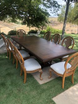 Solid Wooden Table With Sleeve And Chairs