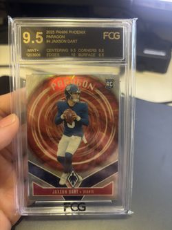 2025 Panini Phoenix Paragon Jaxson Dart #4 Giants (RC) FCG 9.5